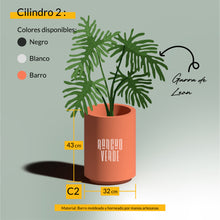 Cargar imagen en el visor de la galería, Maceta Cilíndrica #2

